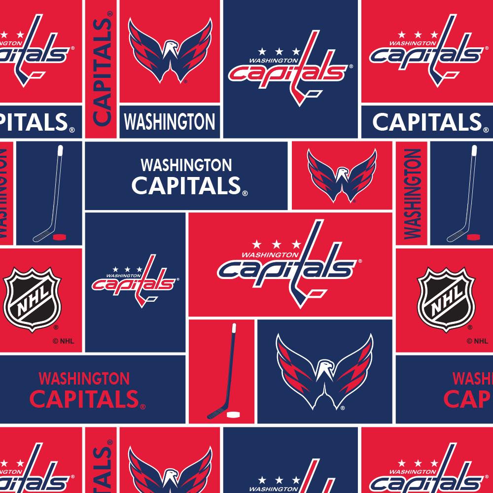 Gilet LNH Washington Capitals Homme, Bleu, Taille L, Léger Avec Logo Brodé