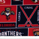 Florida Panthers - NHL Fleece Print - Squares