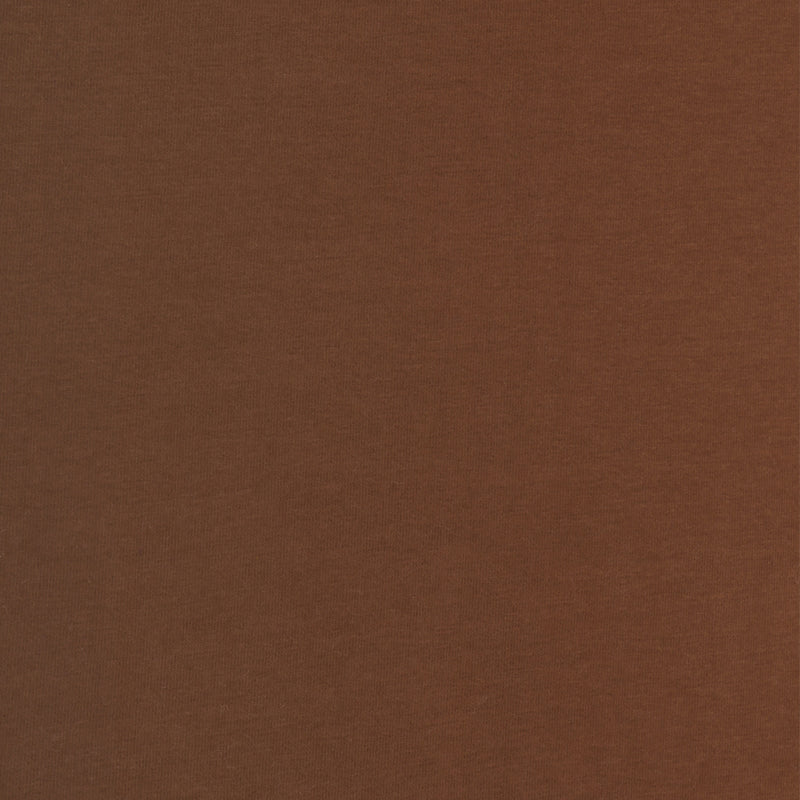 ORGANIC Cotton Lycra Solid Knit - Brown