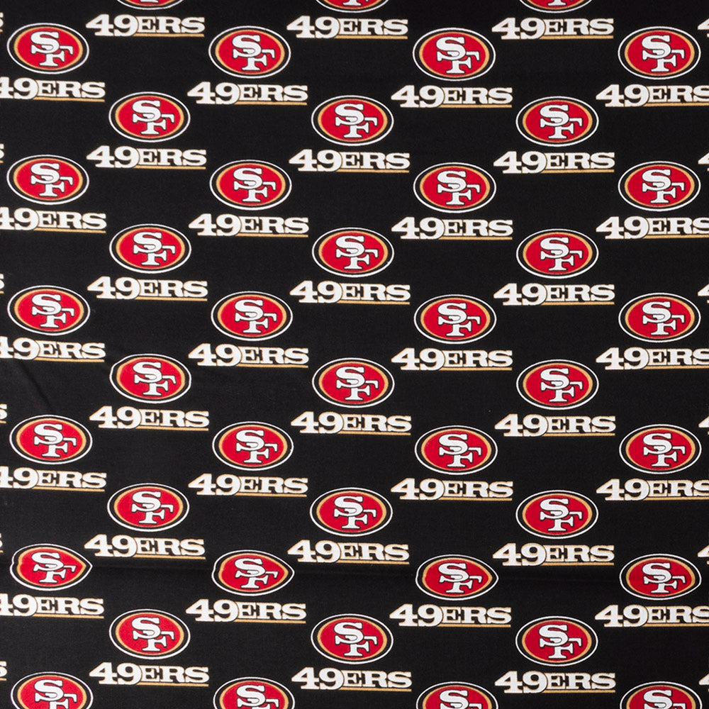 Cotton San Francisco 49ers Red NFL Pro Football Cotton Fabric Print by the  yard 70404D