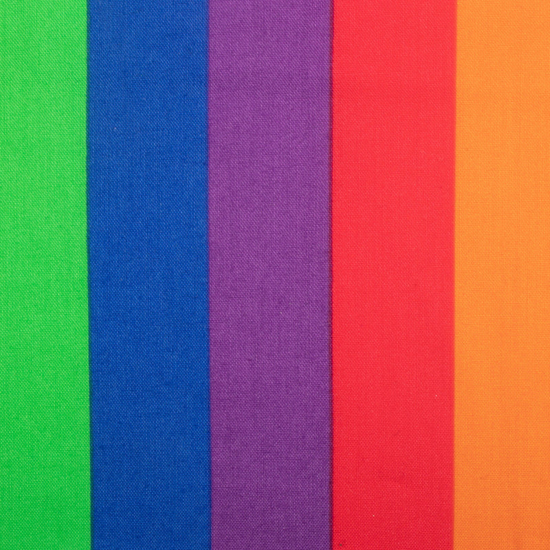 PRIDE cotton print - Rainbow stripe - Multicolor