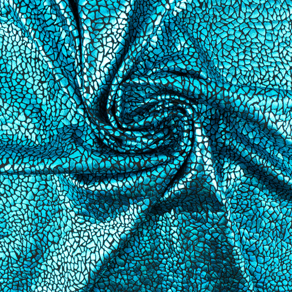 MARDI GRAS - Tissu pour déguisement - Pierre - Turquoise