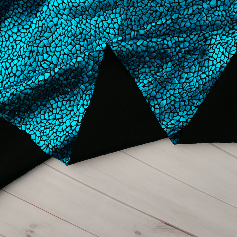 MARDI GRAS - Costuming Fabric - Stone - Turquoise