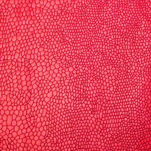 Metallic Knit - Mosaic - Red