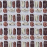Imprimé digital PUL vivre au sec - Biscuits - Chocolat