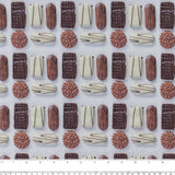 Imprimé digital PUL vivre au sec - Biscuits - Chocolat