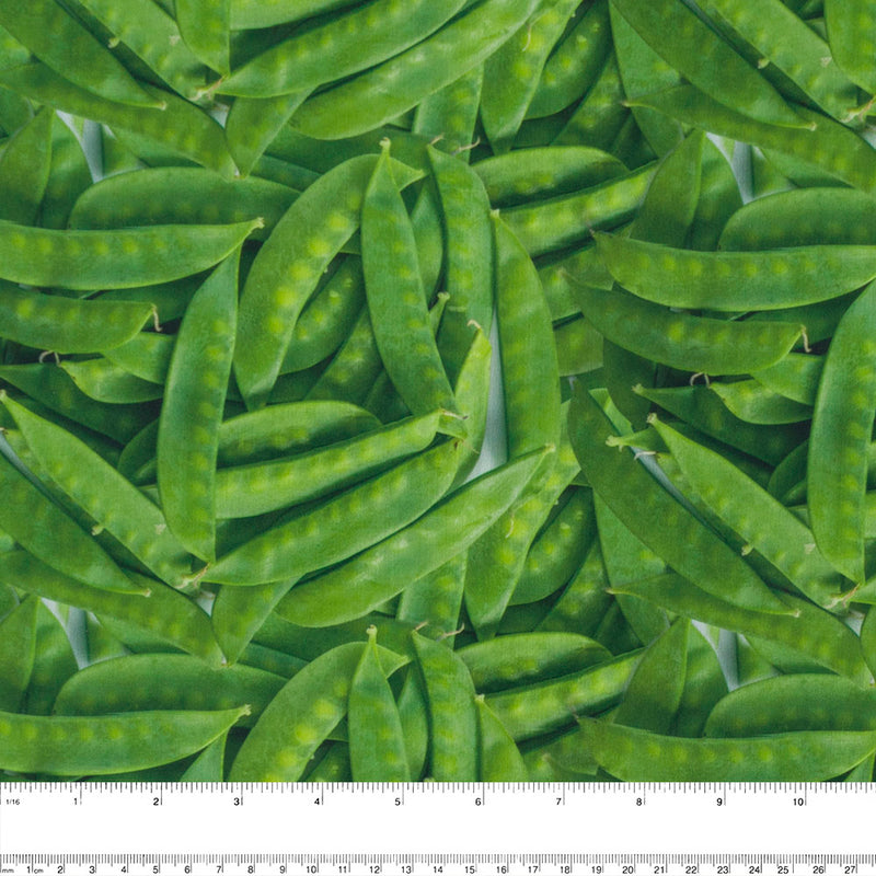 Stay dry digital printed PUL - Snow peas - Green