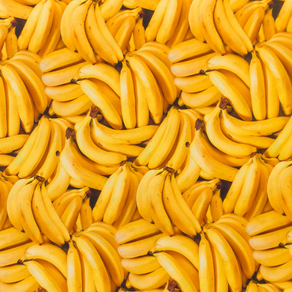 Imprimé digital PUL vivre au sec - Banane - Jaune