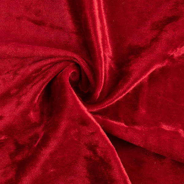 Crushed Ice Velvet - Dark red