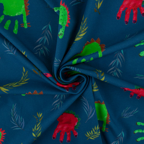 Cotton Lycra Knit Print - IMA-GINE F21 - Hands - Midnight