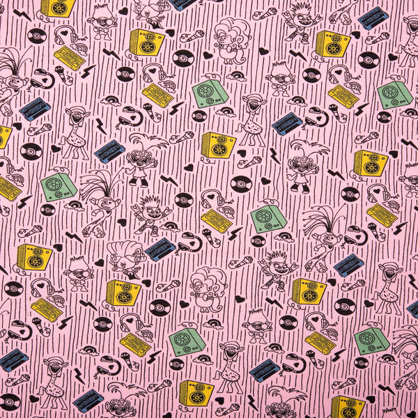 Printed knit- IMA-GINE F22 - Trolls - Pink