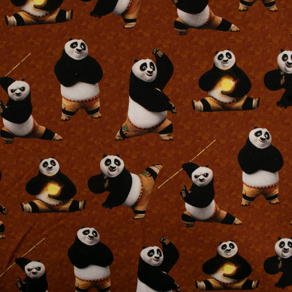 Molleton à  survêtement imprimé - <FANTASMIC> - Kanfu Panda - Brun
