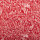CHELSEA Flannelette Print - The who - Red