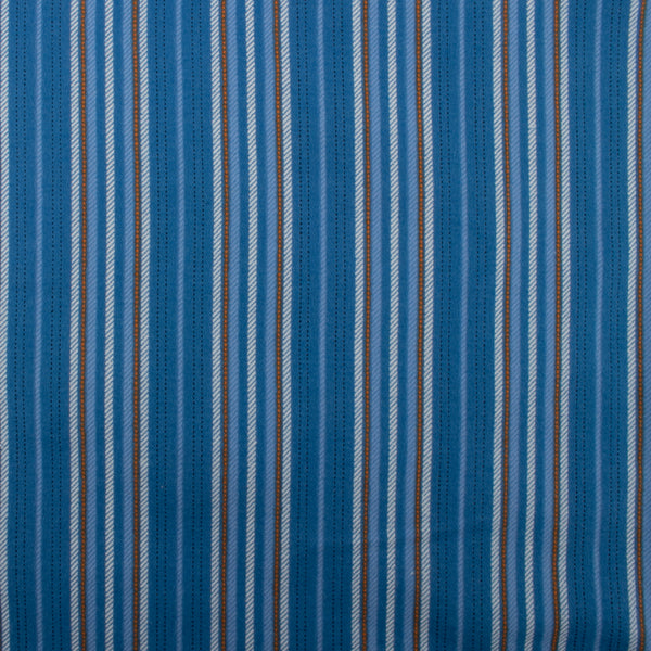 CHELSEA Flannelette Print - Stripes cord - Blue