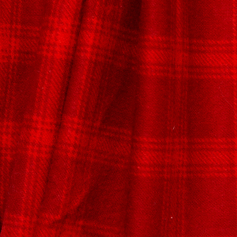 CHARLIE Printed Flannelette - Carleton plaid - Red