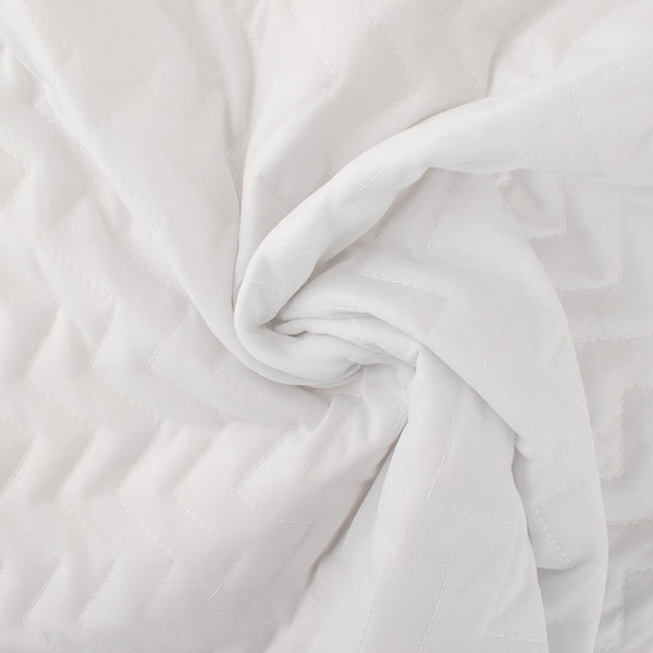 Quilted Wide Broadcloth - White