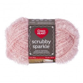 Red Heart Scrubby Sparkle 85g - Guava