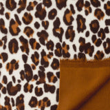 Double Sided Fleece - Leopard - Beige