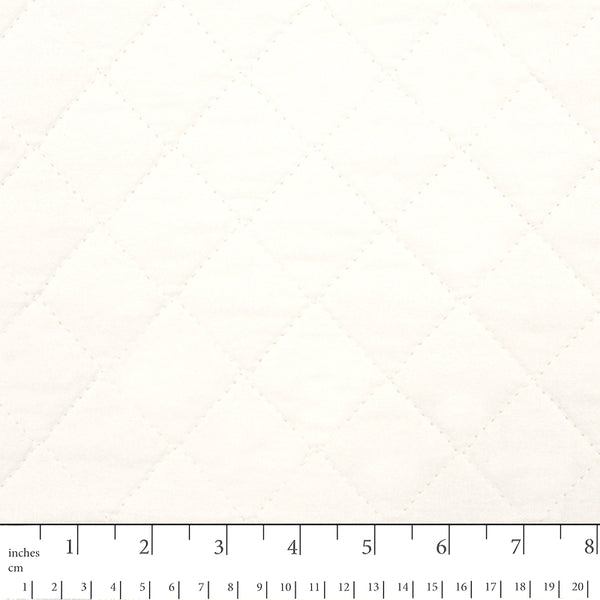 Quilted Back to Back Broadcloth - White