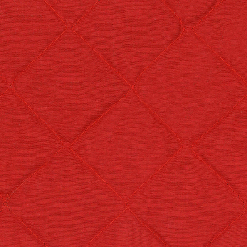 Quilted Back to Back Broadcloth - Hunter  Red