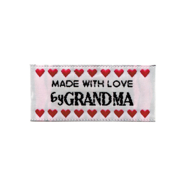 UNIQUE - Étiquette  Grandma Love- Blanc