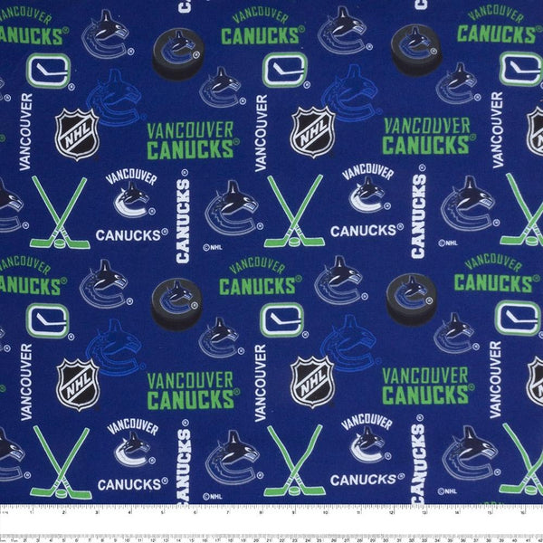 Vancouver Canucks (VAN) - NHL Flannelette Print - Logo