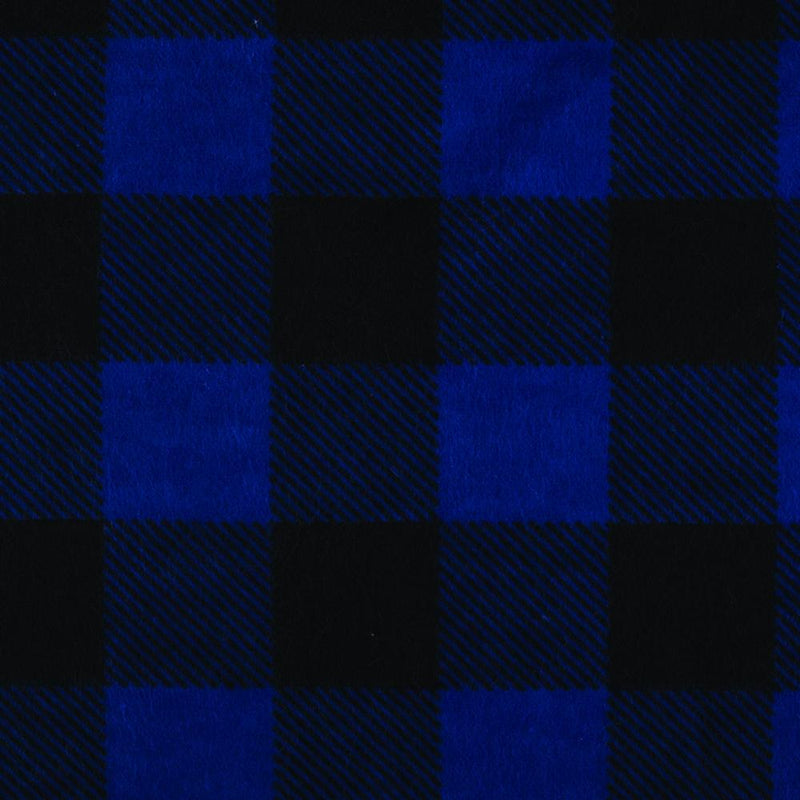 TRUE NORTH - Printed Flannelette - Blue / black