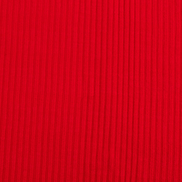 Tissu côtelé BAMBOU - Rouge