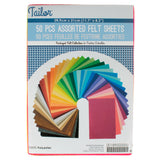 Feuilles de feutre assorties – Paquet de 50