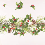 Tissu a nappe des Fêtes II - 004 - Blanc