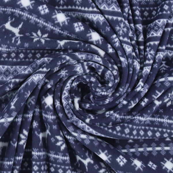 Fleece Print - OUTBACK - 033 - Navy
