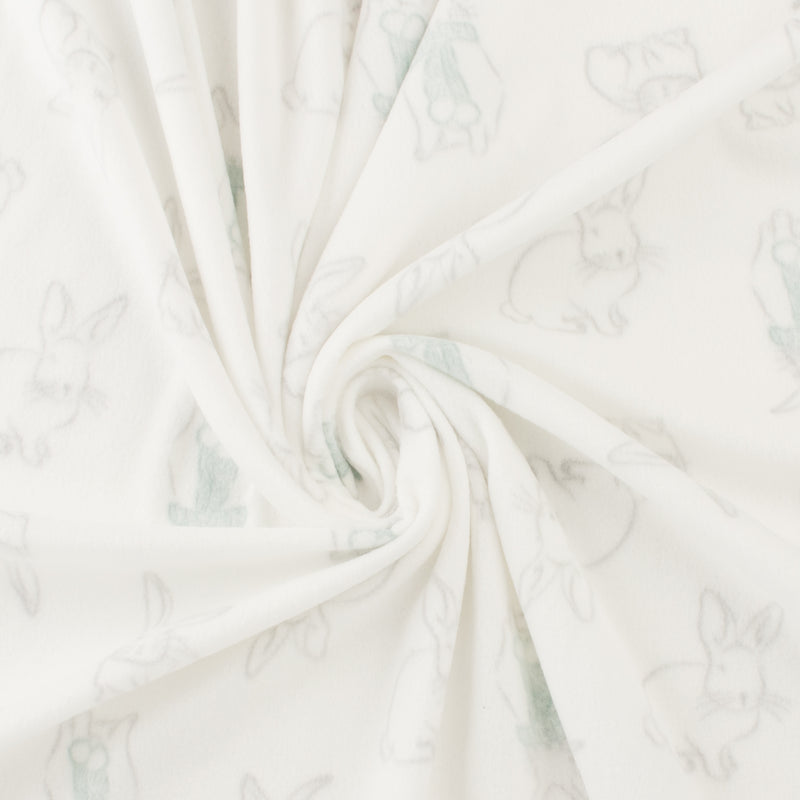 Fleece Print - OUTBACK - 054 - White