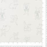 Fleece Print - OUTBACK - 054 - White