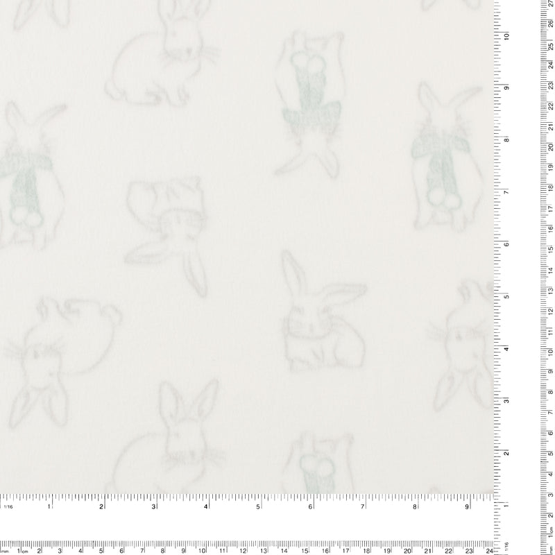 Fleece Print - OUTBACK - 054 - White