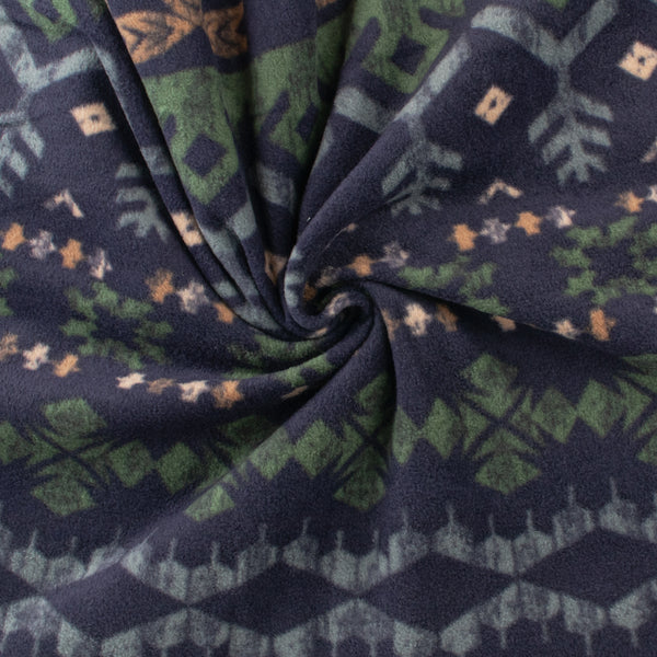 Fleece Print - OUTBACK - 057 - Navy