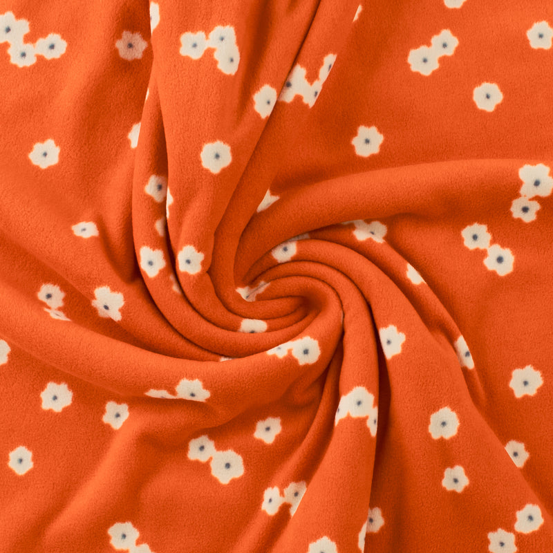 Fleece Print - OUTBACK - 061 - Tangerine