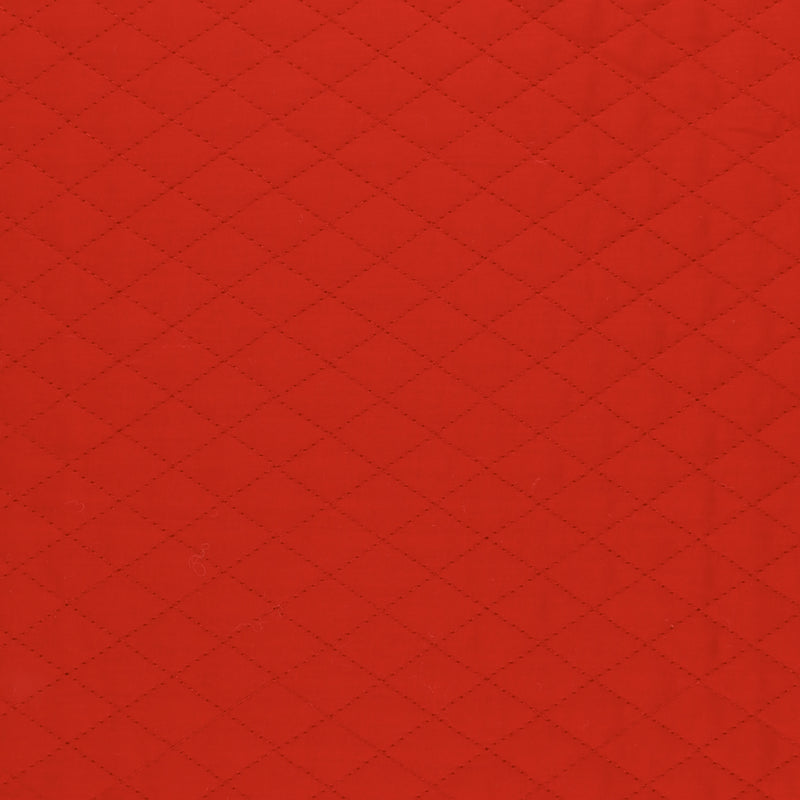 Coton piqué diamant - 006 - Rouge