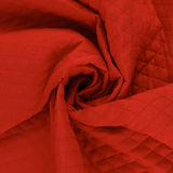 Coton piqué diamant - 006 - Rouge