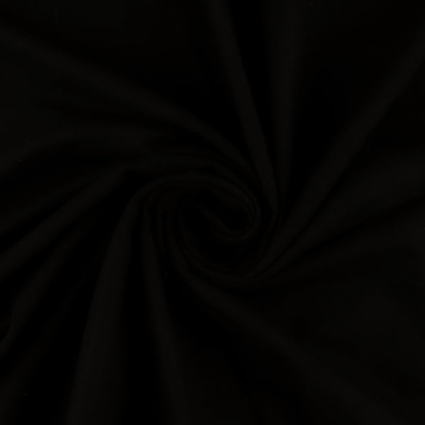 Flannel Solid - Wide Width - Black