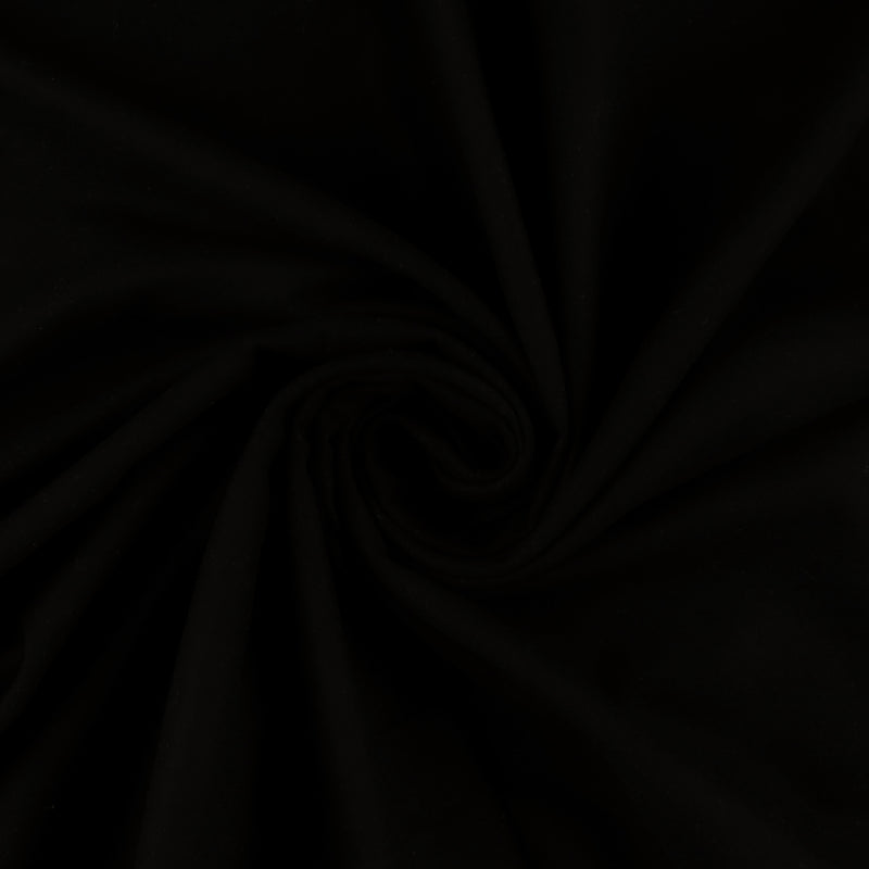 Flanellette unie - Grande largeur - Noir