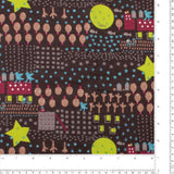 Grande largeur Flanellette imprimée - 001 - Aubergine