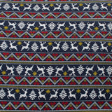 Grande largeur Flanellette imprimée - 002 - Marine