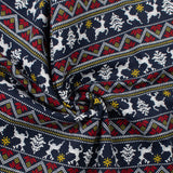 Grande largeur Flanellette imprimée - 002 - Marine