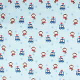 Grande largeur Flanellette imprimée - 006 - Bleu Pâle