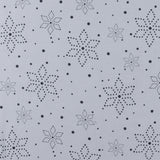 Wide Width Printed Flannel - JULIANA - 009 - Light Grey