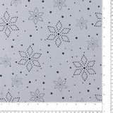 Wide Width Printed Flannel - JULIANA - 009 - Light Grey