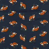 Wide Width Printed Flannel - JULIANA - 017 - Navy