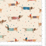 Grande largeur Flanellette imprimée -JULIANA - 019 - Blanc