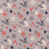 Wide Width Printed Flannel - JULIANA - 029 - Lilac