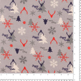 Wide Width Printed Flannel - JULIANA - 029 - Lilac